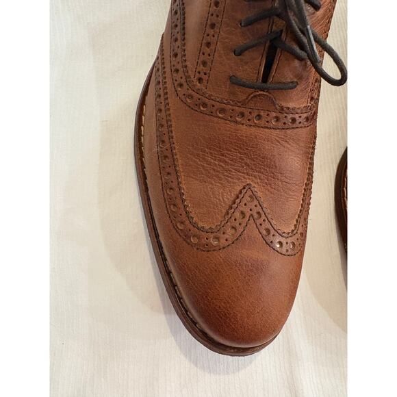 Cole Haan Air Colton Wing Tip Oxfords Shoes Distressed Brown C10027 Mens 8 M main image 14